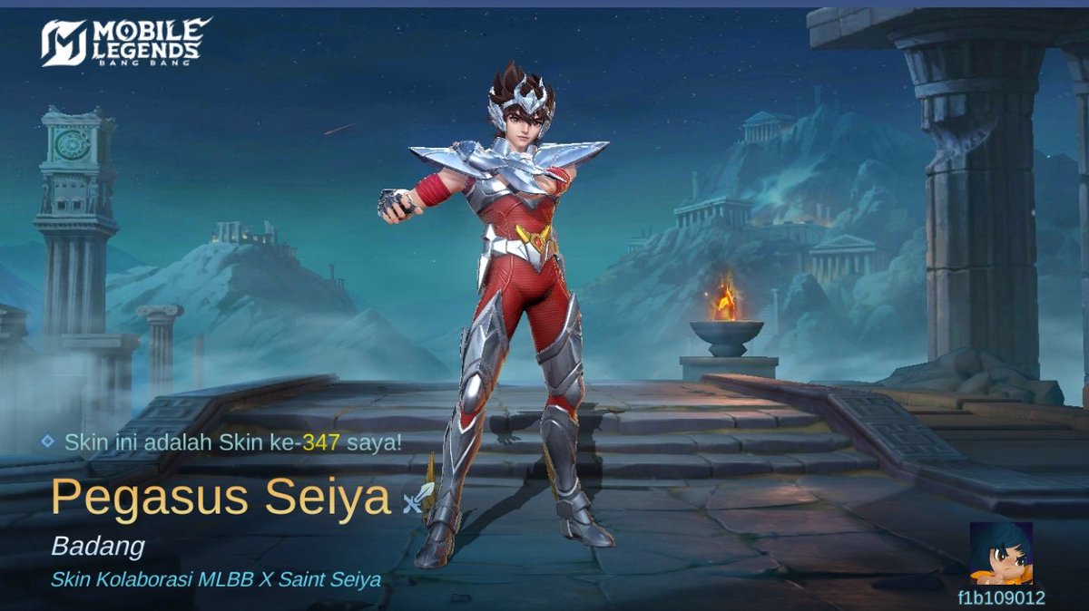 dxmxxprmn's tweet photo. Saya baru saja mendapatkan Skin baru Pegasus Seiya di Mobile Legends: Bang Bang! Ayo kita berhadapan melawan Player MOBA terbaik dunia bersama-sama! 
https://t.co/RGWvPkqDWA https://t.co/IOxrtoC6x1