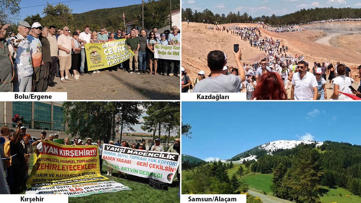 Şirketler devrede, toprak işgali başladı!

“İşgal yasası” ile maden tekelleri Kazdağları’ndan Samsun’a, Kırşehir’den Bolu’ya doğayı ablukaya aldı.

Kanadalı Centerra Gold ve Alamos Gold yeniden sahnede.
Halk, yaylalarda ve ormanlarda direnişte! 👇🏽
birgun.net/haber/sirketle…