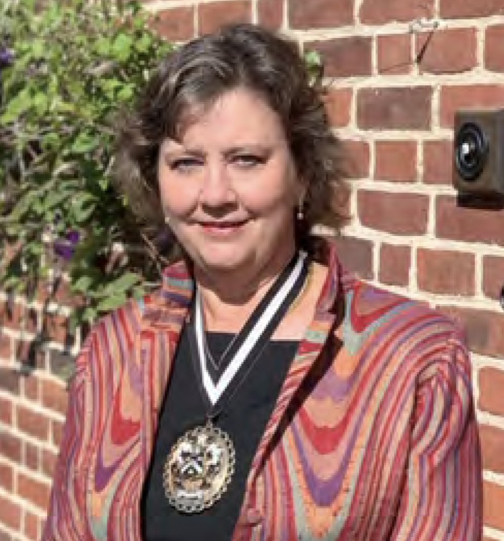 Christine Rigden another of our pioneering women, joined the Tylers &amp; Bricklayers in 2010 having been Master Constructor and one of the City’s four 'Ale Conners' as well as Sheriff in 2015/6. She has also served as Master Mason. Read more here: tylersandbricklayers.co.uk/pages/female-p…