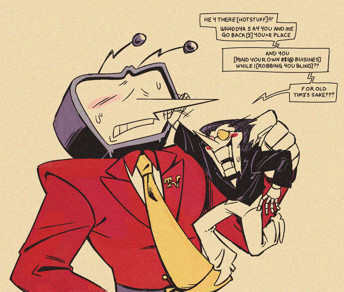 doodling and trying to figure out how to draw spamton #spamtenna #deltarune