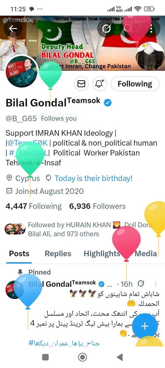 <a href="/B__G65/">Bilal Gondalᵀᵉᵃᵐˢᵒᵏ</a> 
اللہ پاک لمبی ایمان والی زندگی عطا فرمائے آمین