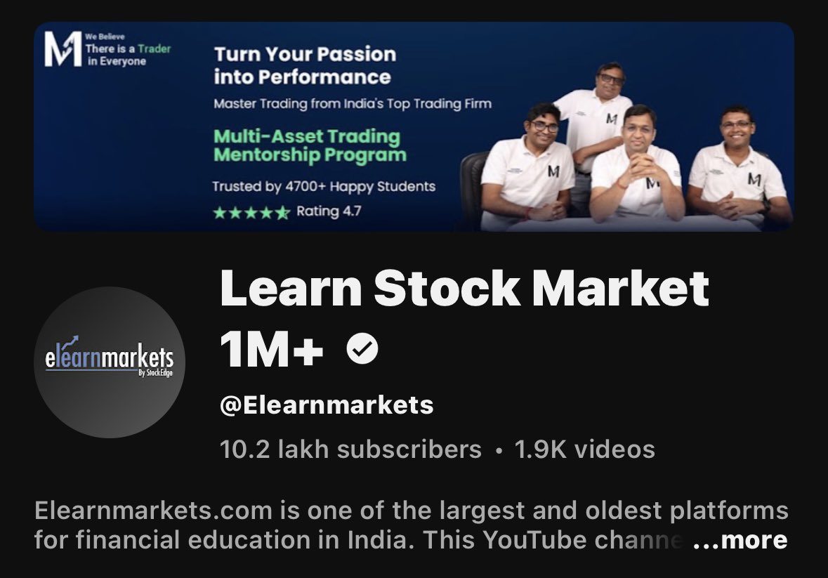 Shadowrngr's tweet photo. 4️⃣ Elearnmarkets (by StockEdge)
Structured, academic-style stock market learning. Great for mastering both fundamentals and technicals, with professional-grade resources.
#nifty #elearnmarkets https://t.co/9nRvoAWdTA