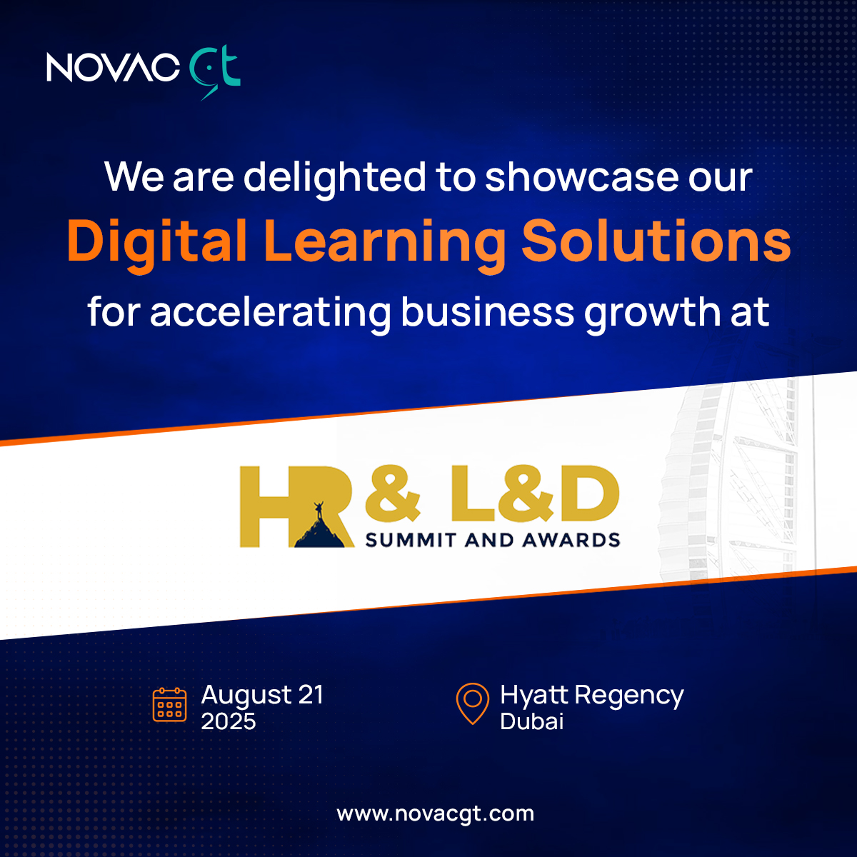 novac_gt's tweet image. Hello UAE! @novac_gt is showcasing our #DigitalLearningSolutions as Silver Sponsor for The Future of HR & L&D Summit & Awards 2025 in Dubai. Experience four product demos, variety of eLearning Solutions & MIGOTO AI™ - AI Training Simulator in this event organized by @IXG2024