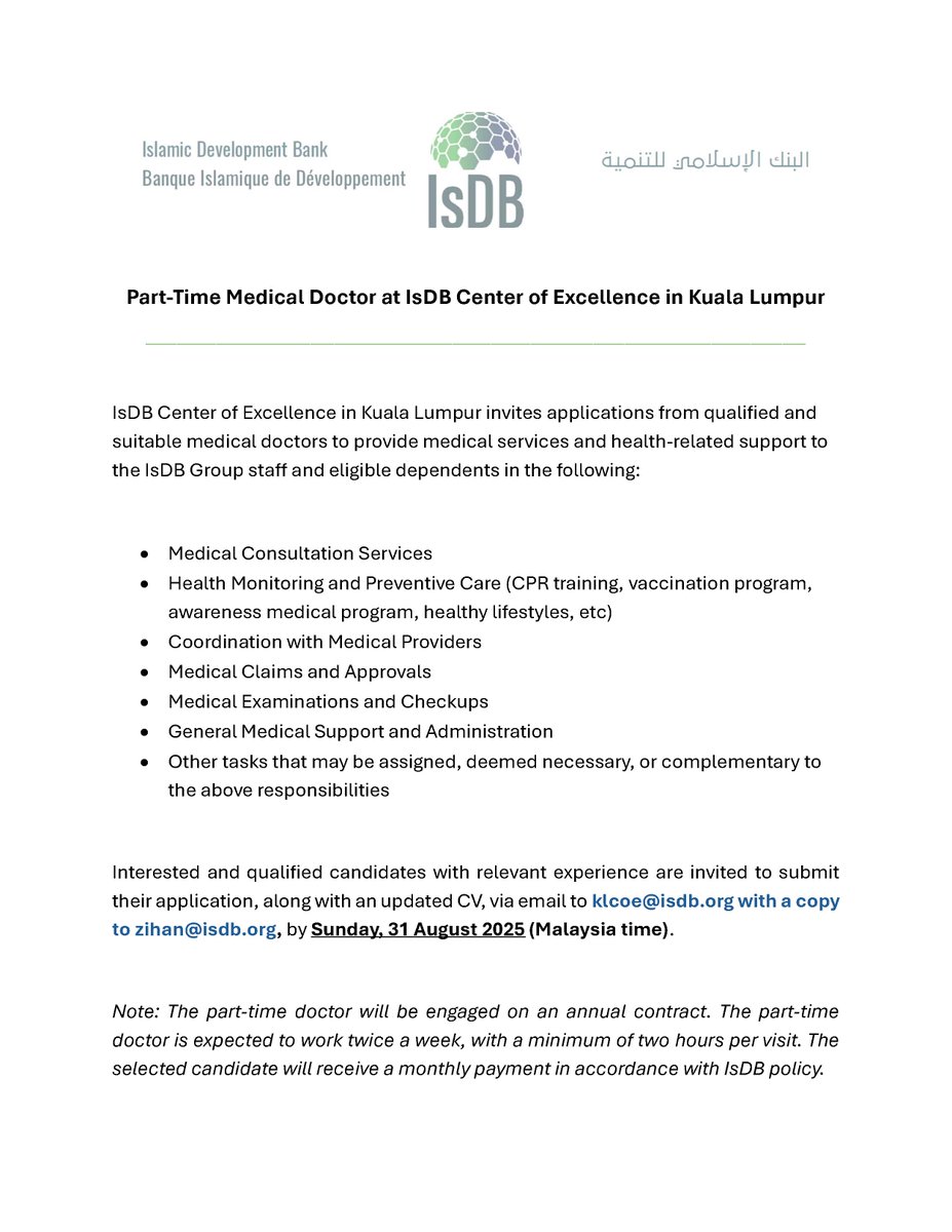 IsDB Center of Excellence in Kuala Lumpur tweet media