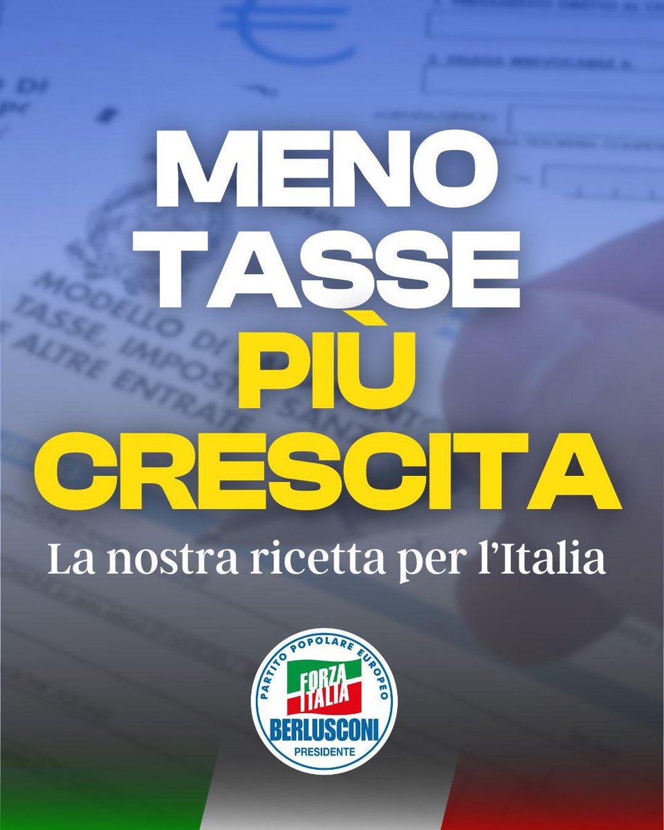 Nella prossima Legge di Bilancio, Forza Italia chiede di ridurre l’aliquota IRPEF dal 35% al 33% fino a 60mila euro di reddito.

Un taglio da 4 miliardi di euro per dare respiro a famiglie e imprese e premiare chi lavora e produce.