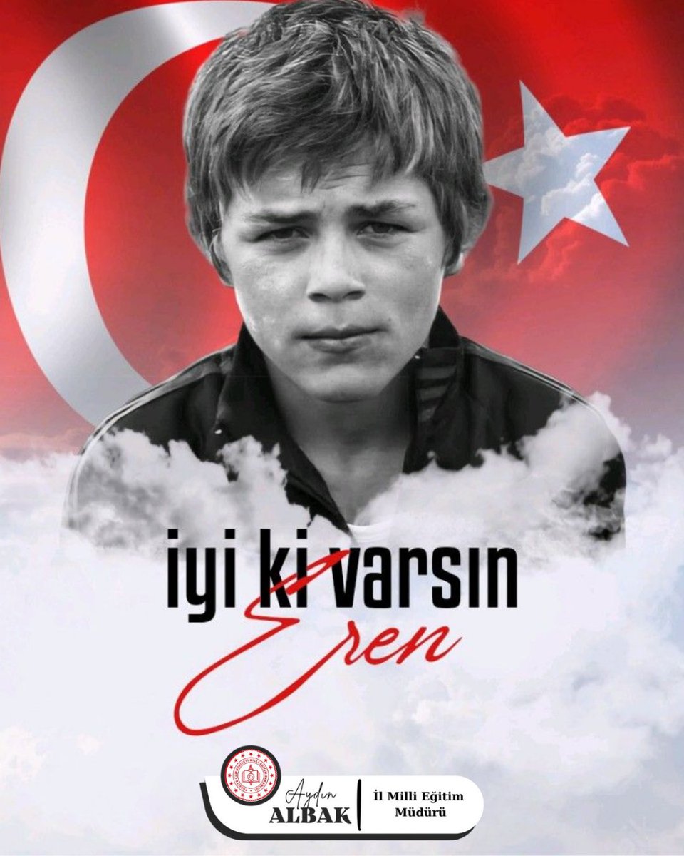 Eren Bülbül'ü saygı, sevgi ve rahmetle anıyoruz. Allah rahmet eylesin, ruhu şad olsun.

<a href="/ALBAKAydn/">Aydın ALBAK</a> <a href="/DrErdincYILMAZ1/">Dr. Erdinç YILMAZ🇹🇷</a> <a href="/tcmeb/">Millî Eğitim Bakanlığı</a>