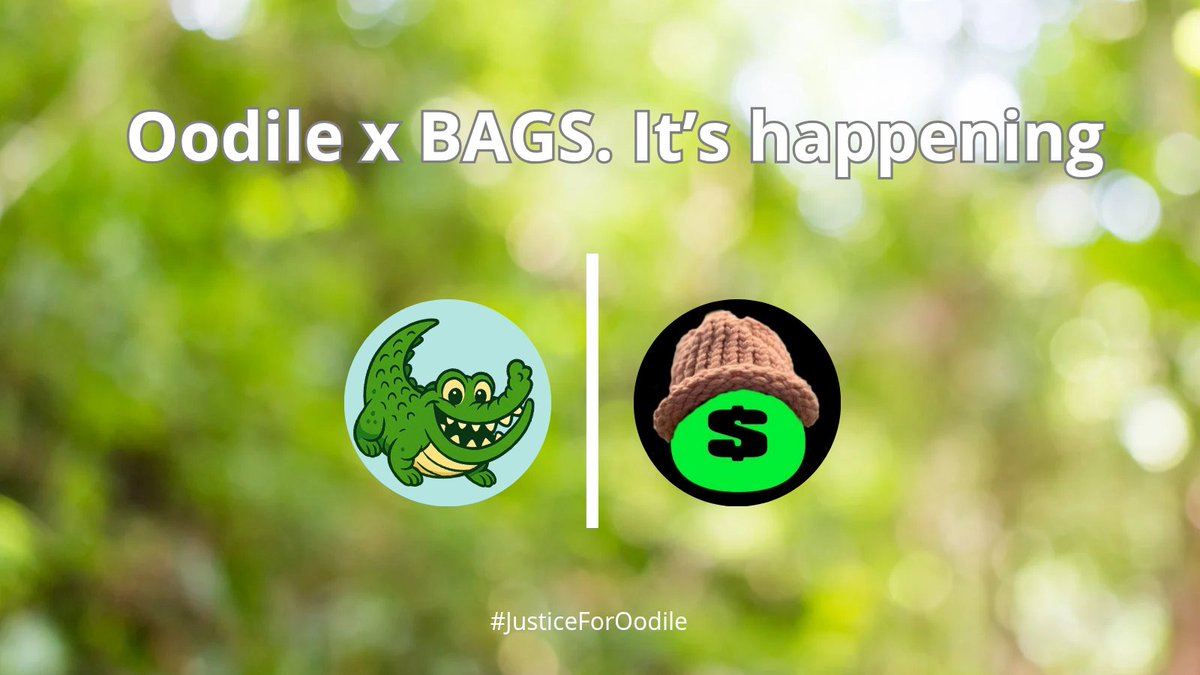 oodileSOL's tweet photo. 🚨 It’s happening!
$OODILE x @BAGSapp 🐊💰

Oodile isn’t just a croc — he’s the face of a fight to keep Sinka Zoo alive during one of its hardest times.
Now, every $OODILE move on BAGS isn’t just trading… it’s feeding real animals and helping real keepers. 🦁🐅🦓

Load your bags. Make some noise.
Let’s turn memes into meals for the zoo.

#JusticeForOodile #SaveSinkaZoo #Solana #BAGSApp