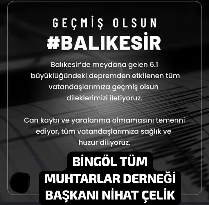 Geçmiş olsun Balıkesir