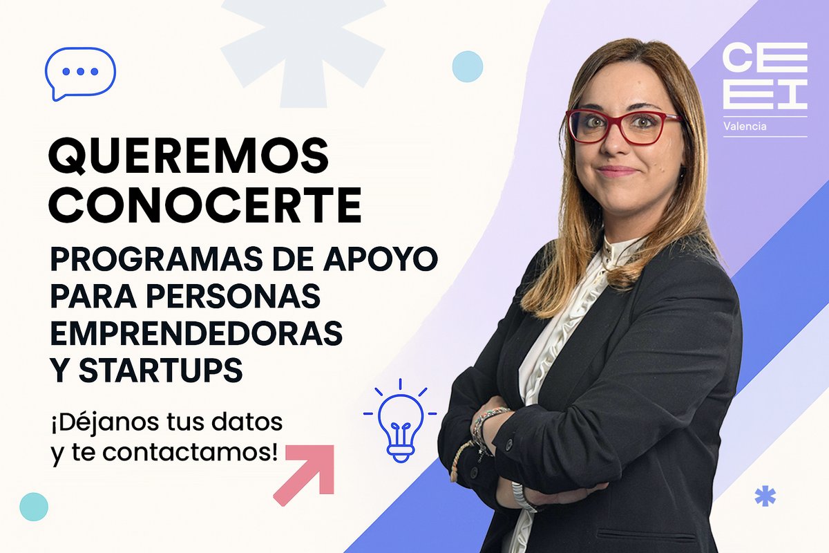👀 No te dejes nada para septiembre. 

Este verano seguimos lanzando convocatorias de programas de apoyo y mentorización para proyectos empresariales como el tuyo. 

🙌🏻 Cuéntanos más sobre tu proyecto y te informaremos de tus posibilidades: ceeivalencia.emprenemjunts.es/?op=8&n=32531
