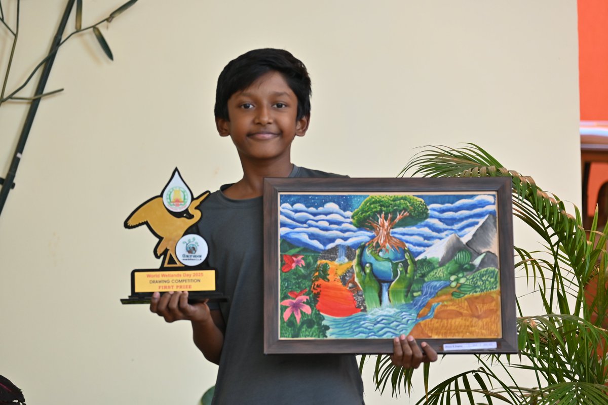YuvabharathiS's tweet photo. In the World Wetlands Day 2025 Art Competition conducted by Tamil Nadu Forest Department - Coimbatore, Minos Guptaa K and Madhu Nakshatra M G won the first prize in the Group C category.
#yuvabharathipublicschool #yuvabharathians #artists #Wetland #Art #competion #education #ybps https://t.co/unXydBTLww