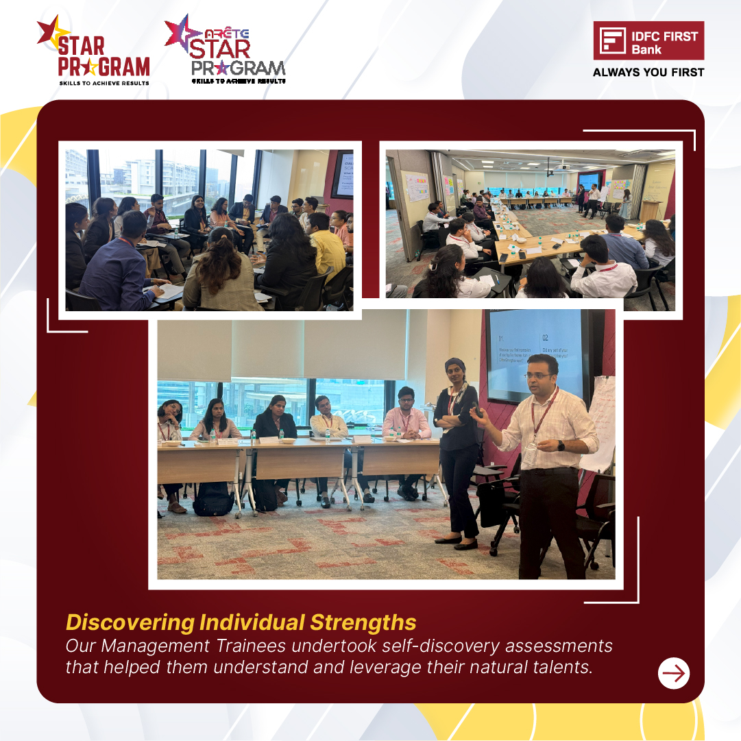 IDFCFIRSTBank's tweet photo. #IDFCFIRSTBank #AlwaysYouFirst #STAR #STARARรTE #MTOnboarding #ManagementTrainee #FutureReady #CareersatIDFCFIRSTBank #LifeatIDFCFIRSTBank #Growth #CampustoCorporate https://t.co/D1SWxgmySN