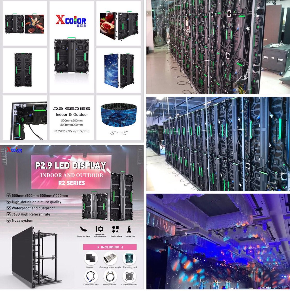 CynthiaXcolor's tweet image. R2 series led screen 
⭐️500*500mm &amp;amp;500*1000mm cabinet
⭐️Refresh: 7680hz
⭐️Novastar system &amp;amp; receiving card
⭐️High definition &amp;amp; easy installation 

👉Whatsapp: wa.me/8613410578701
📮Emile:1679cynthia@gmail.com
#ledscreens #ledvideowall #ledoutdoor #ledrental #ledfactory