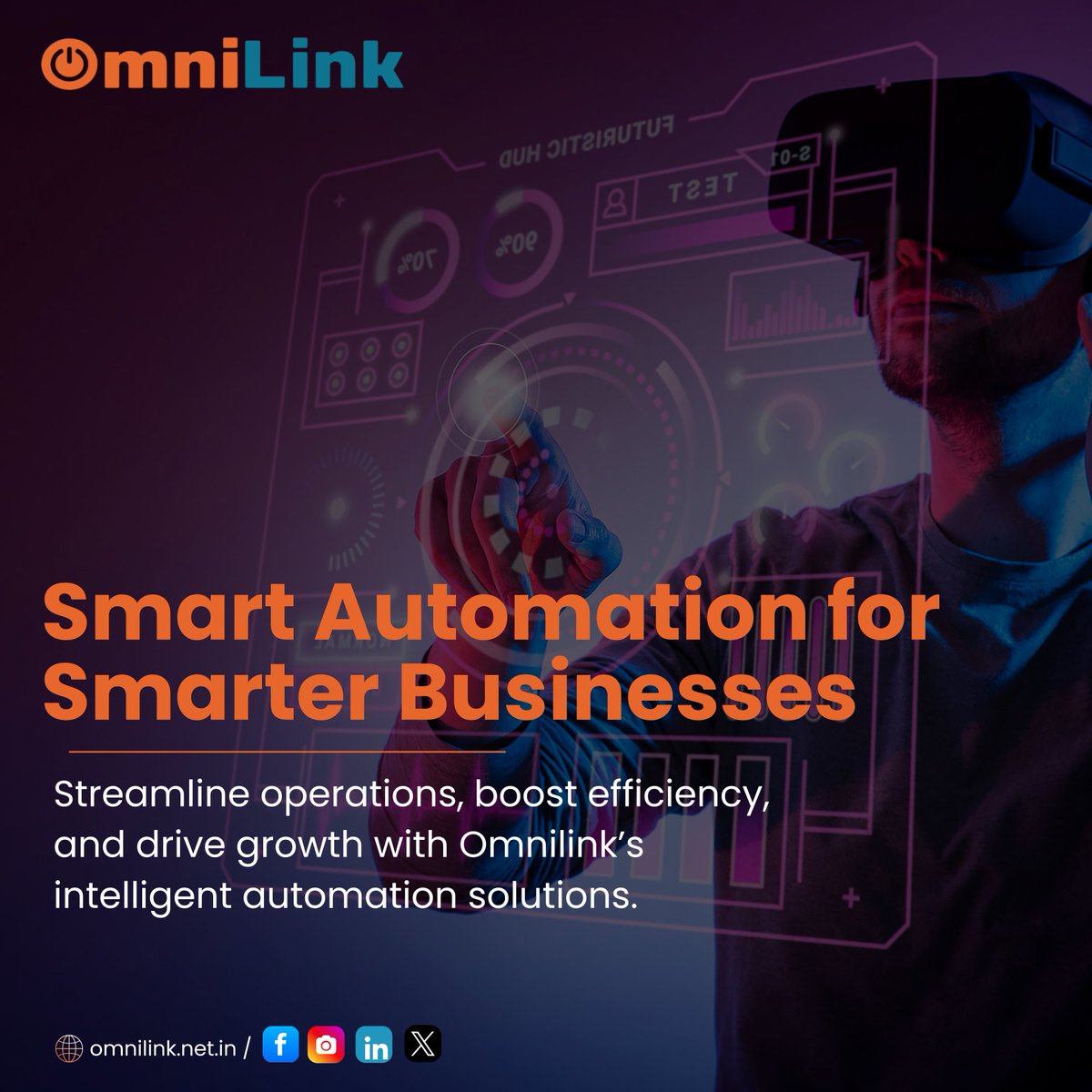 Boost efficiency &amp; streamline operations with Omnilink’s smart automation solutions.
Transform workflows, cut costs &amp; stay future-ready. 
🔗 Visit us: omnilink.net.in/automation/
#AutomationSolutions #BusinessAutomation #SmartAutomation #ProcessOptimization #DigitalTransformation