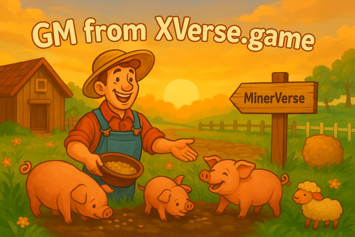 🐷 GM from XVerse.game

Fresh mud, happy pigs, and early rewards.
FarmerVerse is thriving — over 2 years strong.

🔗play.farmerverse.space

#PlayToEarn #Web3Gaming