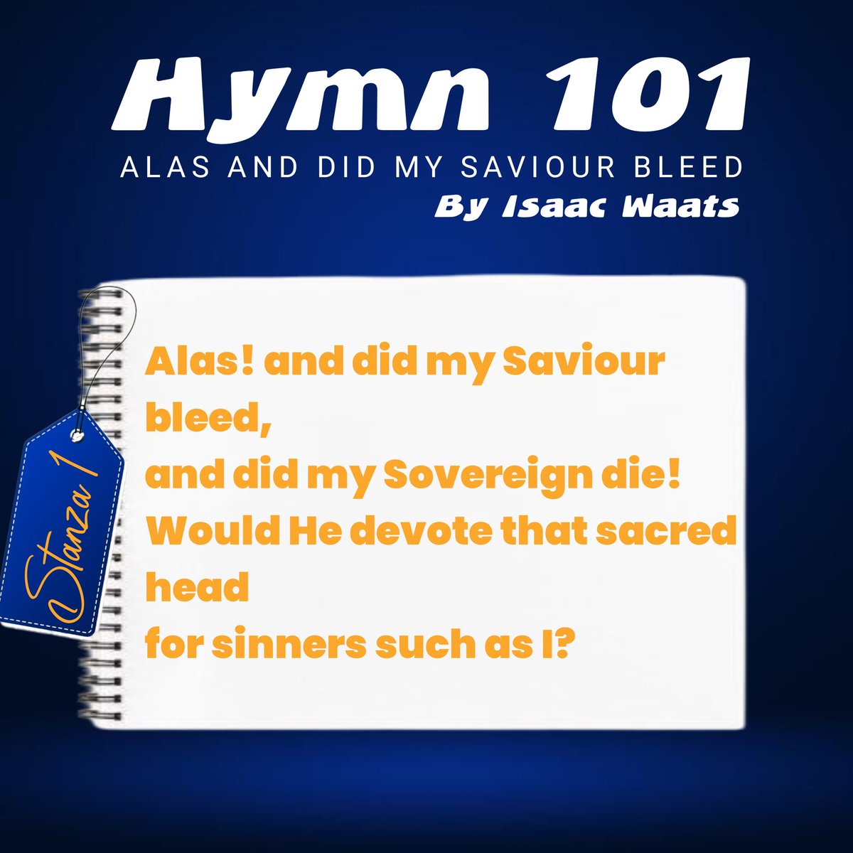 dr_israelakanji's tweet photo. "Alas! And Did My Savior Bleed" over 300 years old, but still speaking life.
We put each stanza on a carousel.
Swipe. Read.
Then tell us: Which stanza hit your heart the hardest? ❤️
Grace wasn’t cheap. Jesus gave it all for YOU.
#BaptistFaith #HymnReflection https://t.co/aOkDqej0g5