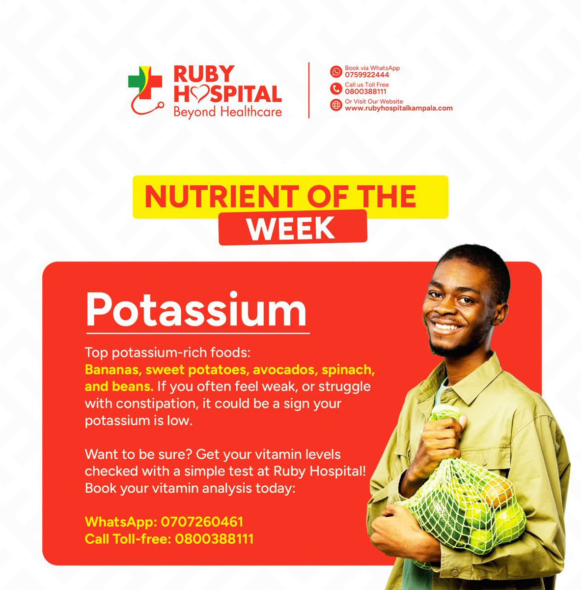 Feeling off-balance lately? Your diet has more to do with how your body works than you think. 

Check your nutrient levels at any of our clinics at Arrowsquare, Entebbe and Bombo Road and make the necessary lifestyle changes to achieve optimal health.
#beyondhealthcare