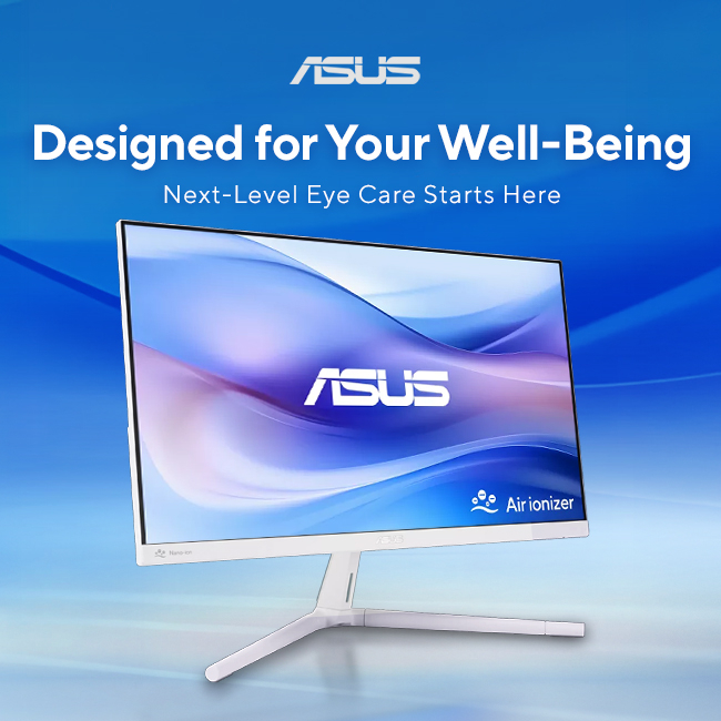 🚀 Feeling the 9-to-5 screen strain? The ASUS Eye Care Monitor helps you breeze through your workday with gentle blue-light filtering and flicker-free visuals. Your eyes will thank you. Focus on your tasks, not discomfort! 😊 #ASUS #Monitor #Productivity #EyeCare