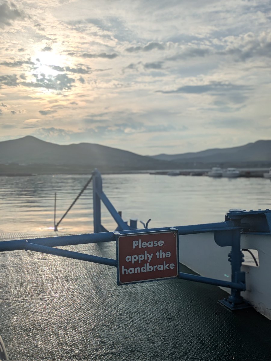 Morning commute to the office in Dublin. Ferry, car, plane etc.