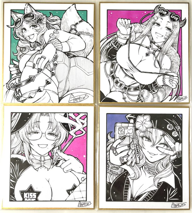 OCキャラミニ色紙 