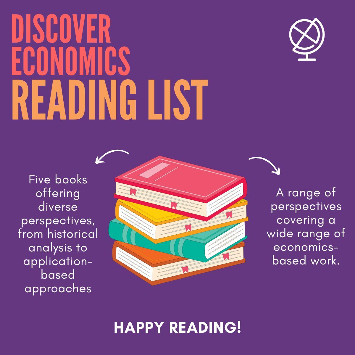 DiscoverEcon's tweet image. Summer reading inspo! 📚 Dive into #economics with this curated #readinglist to deepen your understanding of how economies shape our world.
Perfect for students, pros, and curious minds alike. Check it out! buff.ly/LIwQC2p  
#DiscoverEconomics #EconStudent