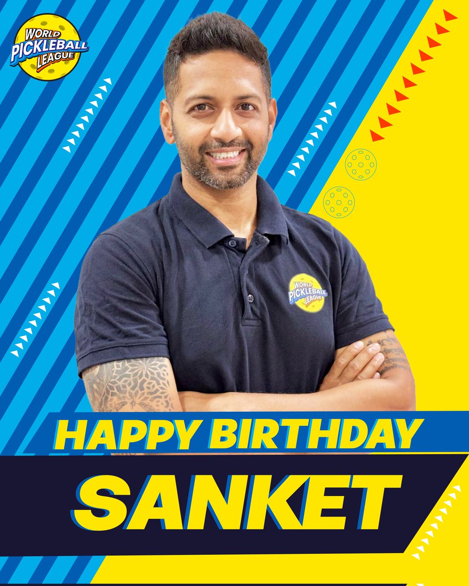 Happy birthday to the man who makes sure every rally, every event, and every game runs like clockwork, WPBL’s Head of Operations, Sanket Nayak! 🎉🏆

#WPBL #Pickleball