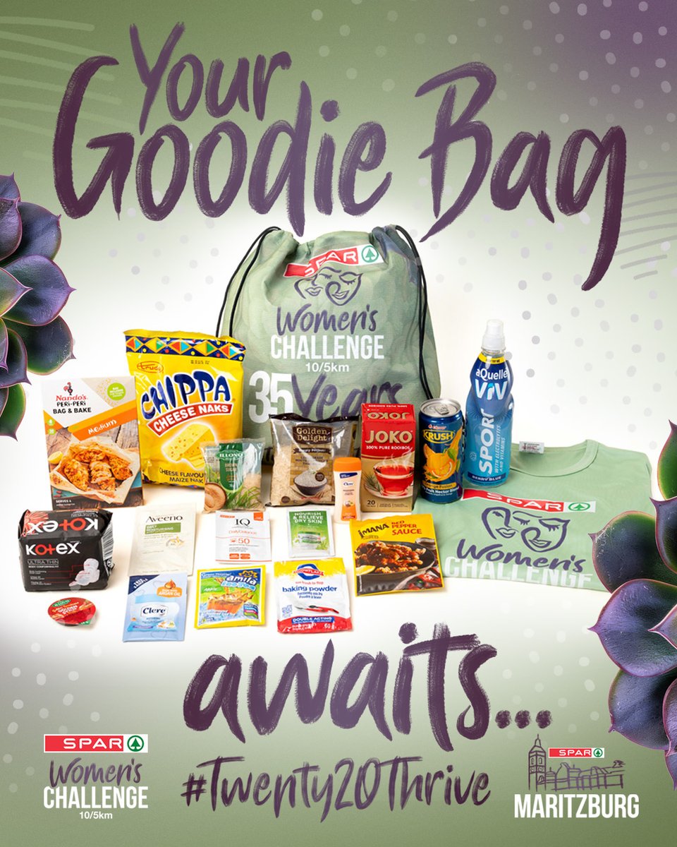 Maritzburg! We look forward to seeing our entrants at Race Registration to collect their goodie bags packed with fabulous goods sponsored by SPAR suppliers.
Race Rego:The Oval Cricket Stadium, Alexandra Park 
📅Fri 15 Aug 10am-5pm 
📅Sat 16 Aug 10am-3pm 
No collections after this
