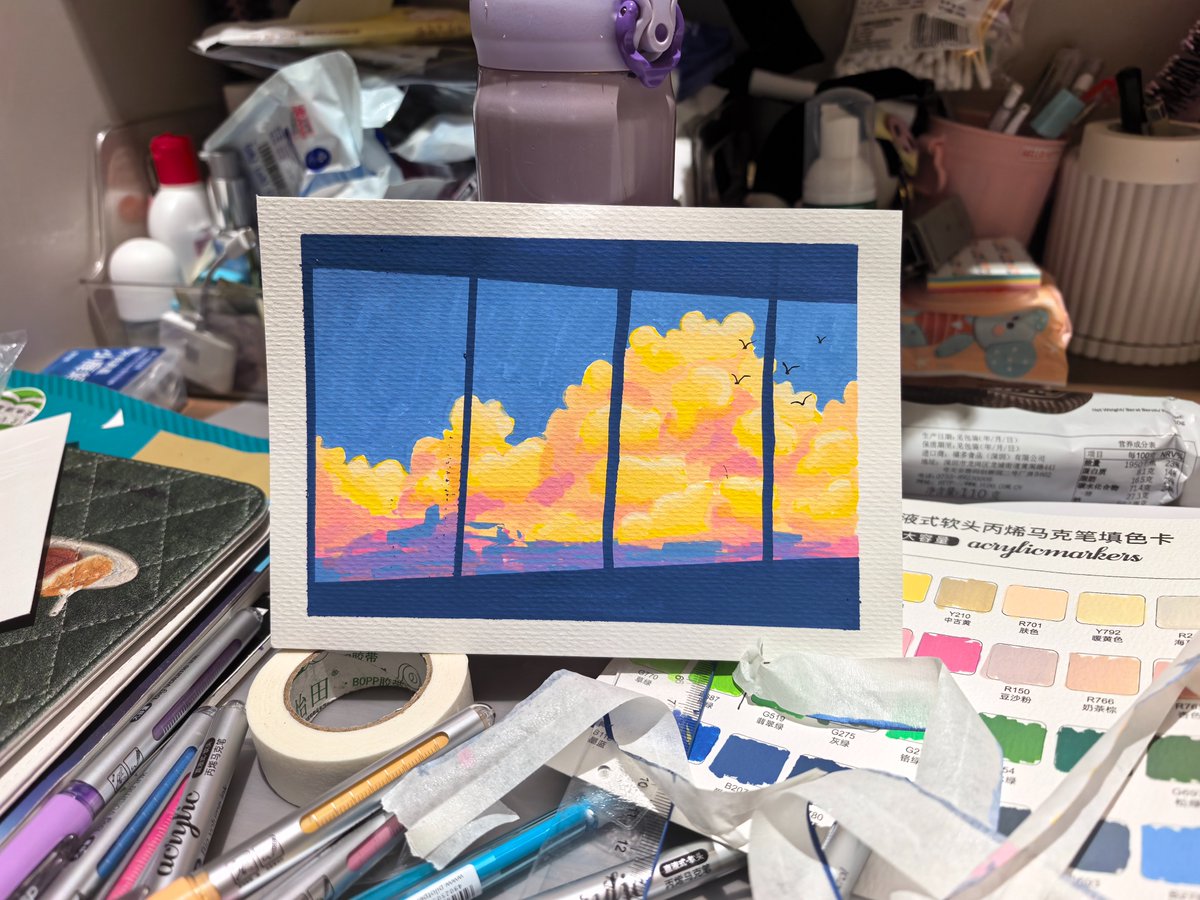 bbitter10's tweet photo. ☁云好难画 https://t.co/jfkOlvynIw