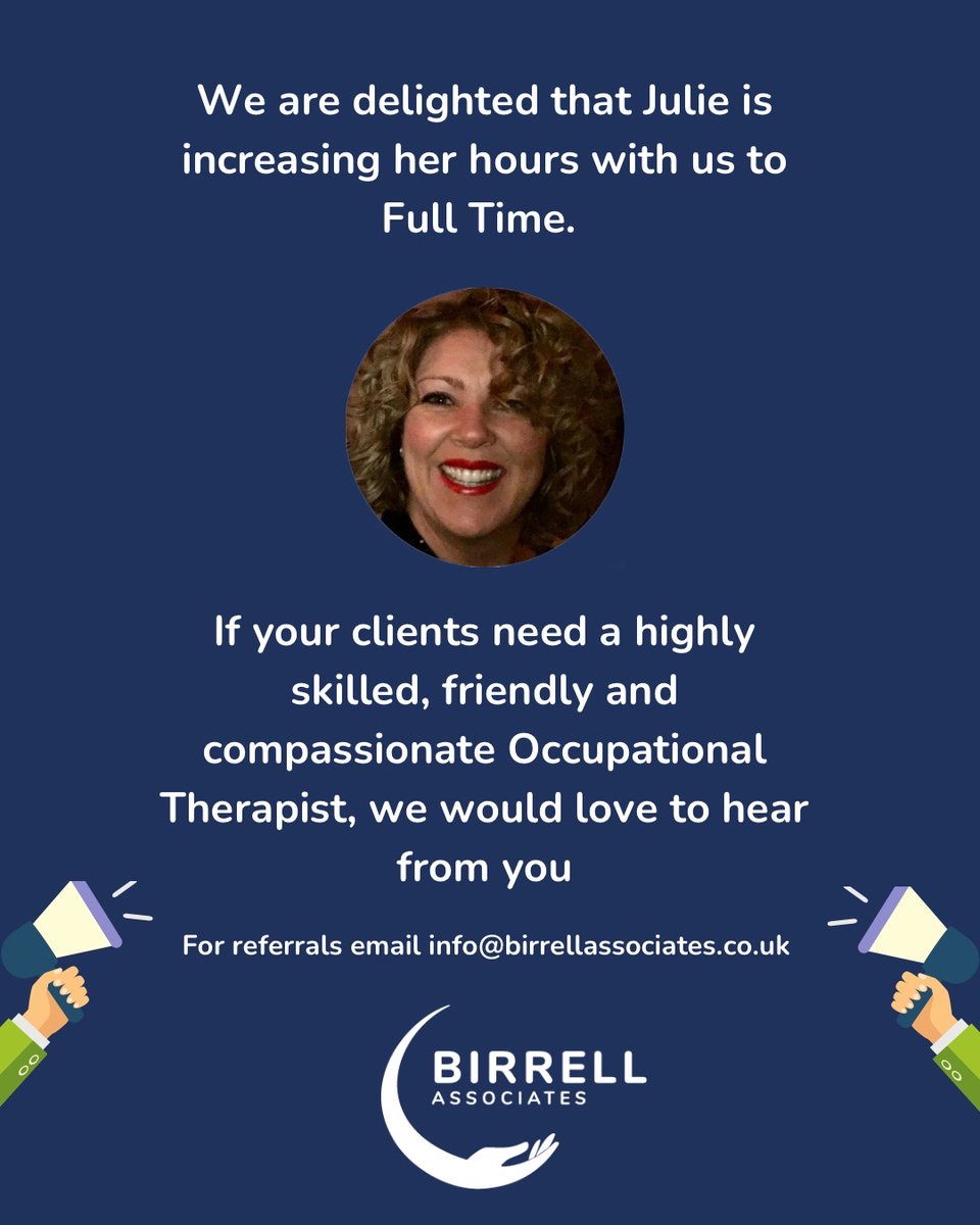 Our OT’s bring warmth, expertise and genuine care to every client. For referrals email info@birrellassociates.co.uk  #getintouch #housingot #occupationaltherapy