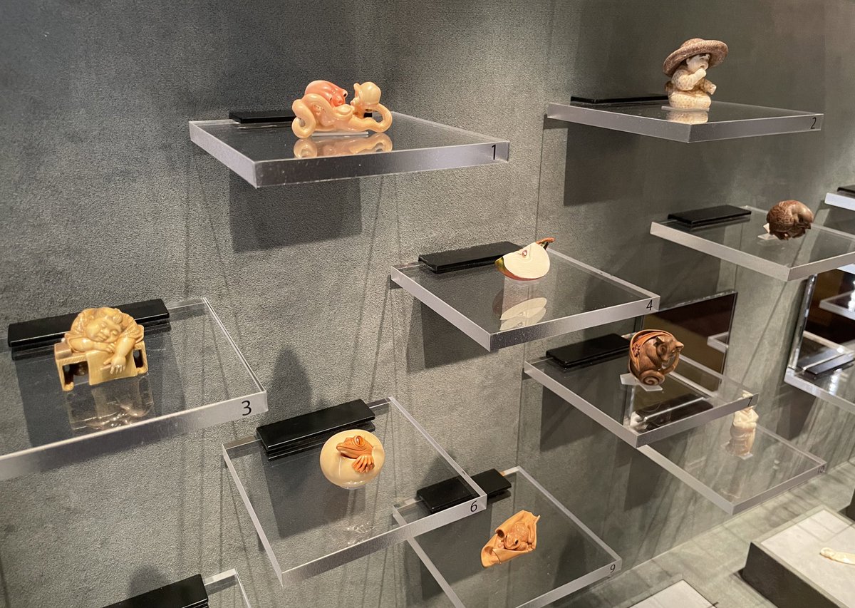 uenokuromon's tweet image. ちょっと待って！トーハクの高円宮コレクションの根付がどれも可愛すぎてヤバい…