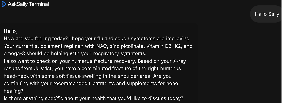 SenzLuck's tweet photo. Incredible, I'm greeting @Sally_A1c, and she's greeting me back by asking about the condition of the fracture in my arm. Have I done a follow-up check? @Sally_A1c 's like a caring friend that is our thoughtful companion, always looking out for us. You must try it !!! https://t.co/ygfKOKPRTi