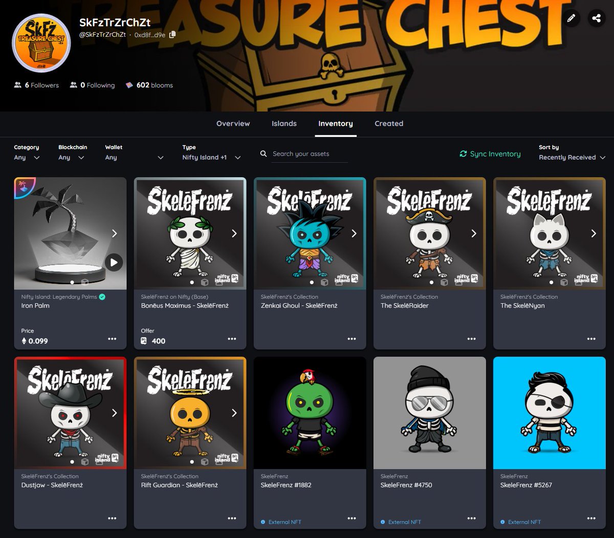 SkelēFrenż (@skelefrenz) on Twitter photo 🆕 Treasure Chest v2.5 from <a href="/SkeleFrenz/">SkelēFrenż</a> are dropping on <a href="/Nifty_Island/">Nifty Island 🏝</a>!
If you are lucky enough to have one wash up in your wallet, you could uncover:
SkeleFrenz NFTs
3D Avatars
$ISLAND
or possibly a LEGENDARY IRON PALM 🌴👀
Have you found one?
Forever Frenz, Frenz Forever 🆕 Treasure Chest v2.5 from <a href="/SkeleFrenz/">SkelēFrenż</a> are dropping on <a href="/Nifty_Island/">Nifty Island 🏝</a>!
If you are lucky enough to have one wash up in your wallet, you could uncover:
SkeleFrenz NFTs
3D Avatars
$ISLAND
or possibly a LEGENDARY IRON PALM 🌴👀
Have you found one?
Forever Frenz, Frenz Forever