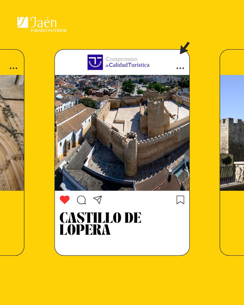 ⚔️ Formado por dos recintos, torres unidas por murallas y restos de una iglesia fortificada, este castillo-palacio fue sede de la Encomienda de la Orden de Calatrava tras la conquista cristiana en el siglo XIII.

¿Sabías que cuenta con el distintivo 🏅SICTED?