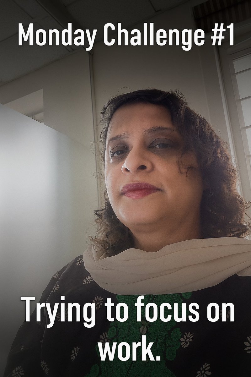 fsultan77's tweet image. Monday Challenge: Trying to focus on work… but the coffee hasn’t kicked in yet ☕
#MondayMotivation #WorkStruggles #MondayMood