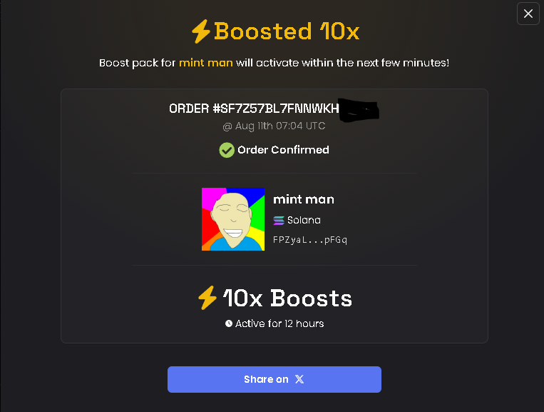 The_DexVault's tweet photo. Why is he called #MintMan?
Cause he's $Mint.
Community crushed the 10X boost!
CA:
FPZyaLmH7ks8whJZwGKzVLymkMdH9To37yp6ABxbpFGq https://t.co/ig40iZIlLY
