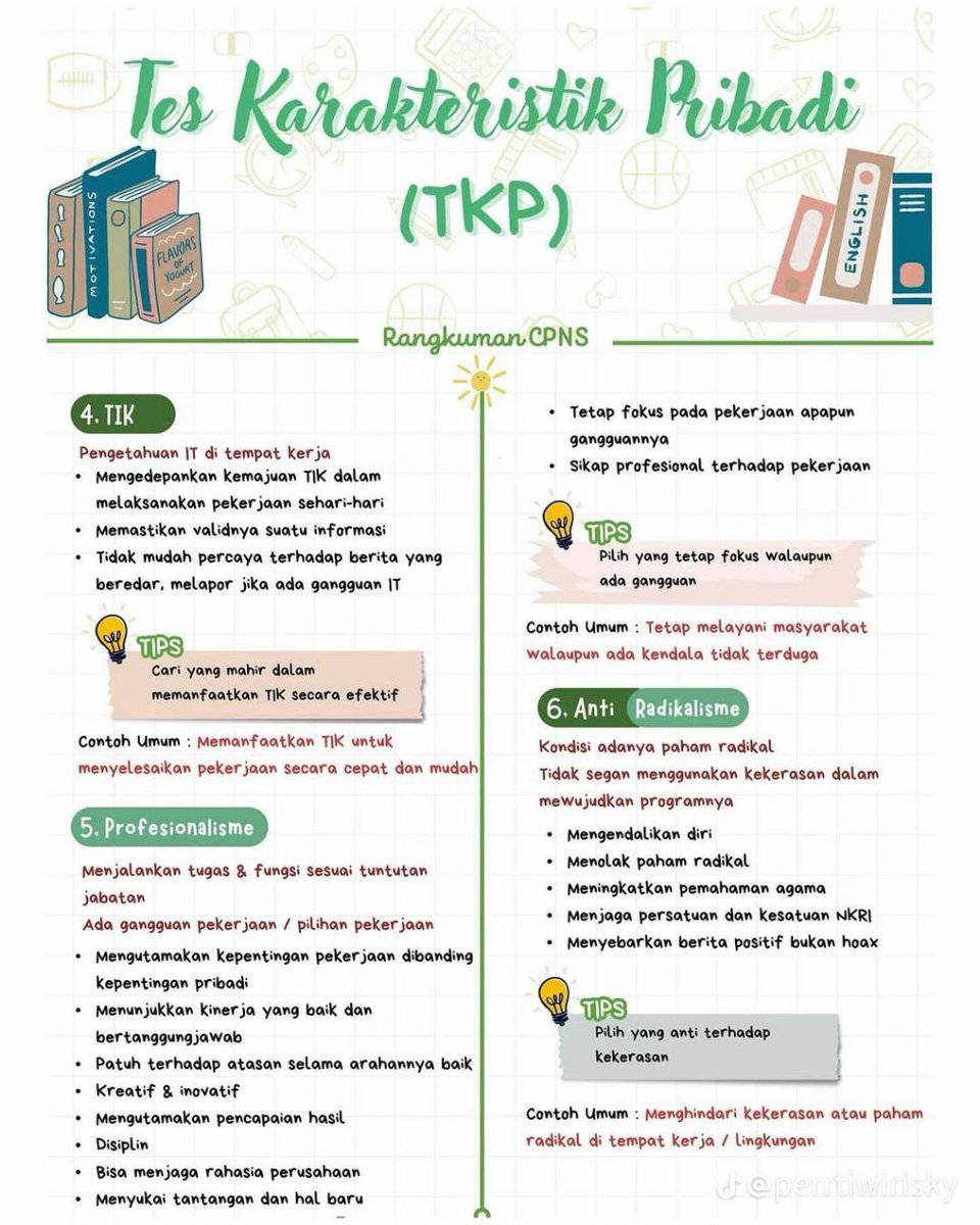 catatan kisi-kisi tkp (ga tau darimana, tpi dapet dri grup belajar skd 🙋🏻‍♀️) 

🍀: ini klo soalnya kaya cerpen, jdi ga terlalu pusing. tapi, kadang menjebak dan malah kebanyakan salah ditkp, aplgi ceritanya yang panjang &amp; bikin ngantuk klo baca smpe habis (total 45 soal, 166 pass)