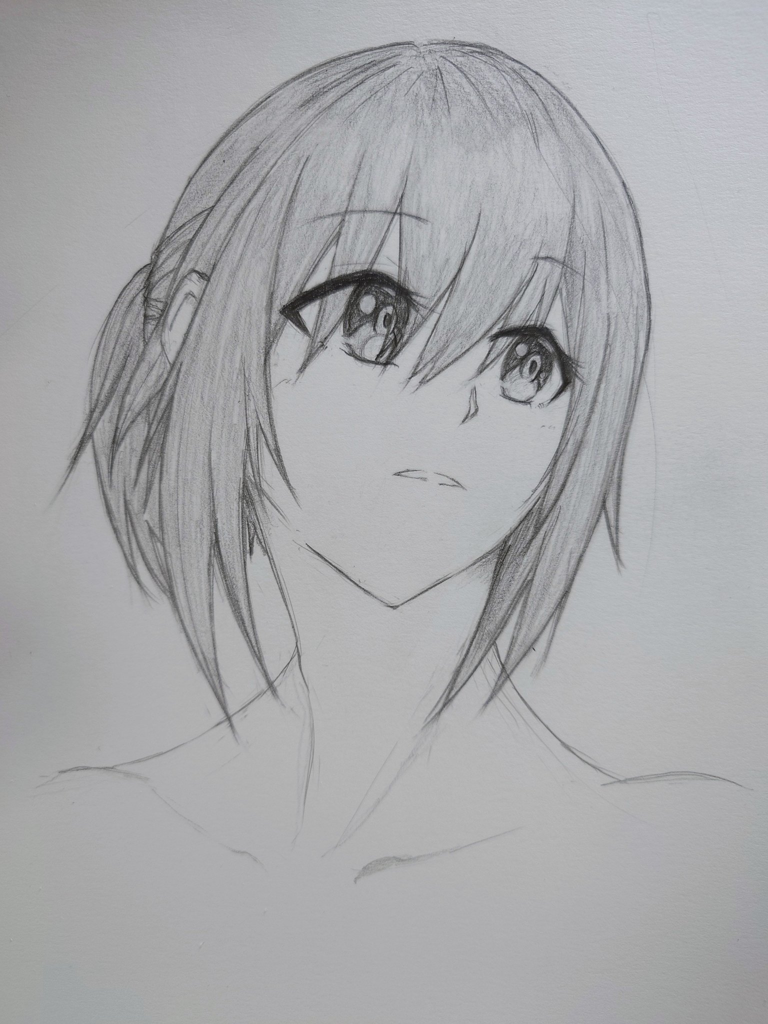 涙は一色じゃないんだよ　手描きイラスト　ペン画 手描きイラスト ペン画 モノクロ オリジナル 原画 鉛筆｜Yahoo