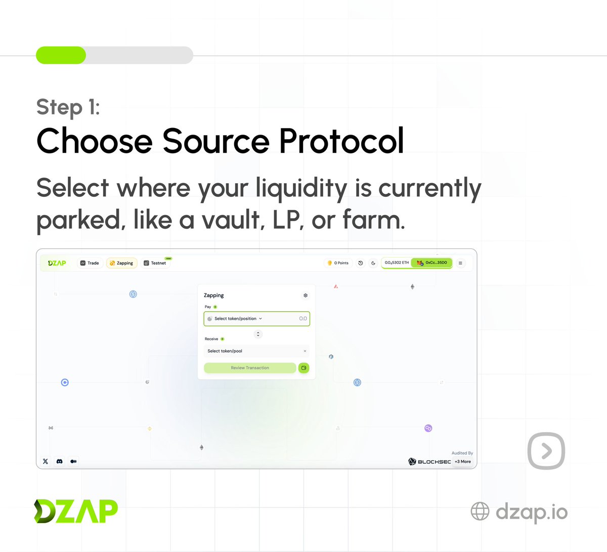 Dharamyt7's tweet photo. Why click 10 times when one is enough?
With DZap, just pick where your liquidity is and where you want it. DZap handles exiting, bridging, swapping, and re-entering all in one smooth step.
Simple, fast, and efficient. That’s DZap.
https://t.co/rVwRW6O5Rh
#DZap #Bridge #Swap https://t.co/fKanUYsfjP