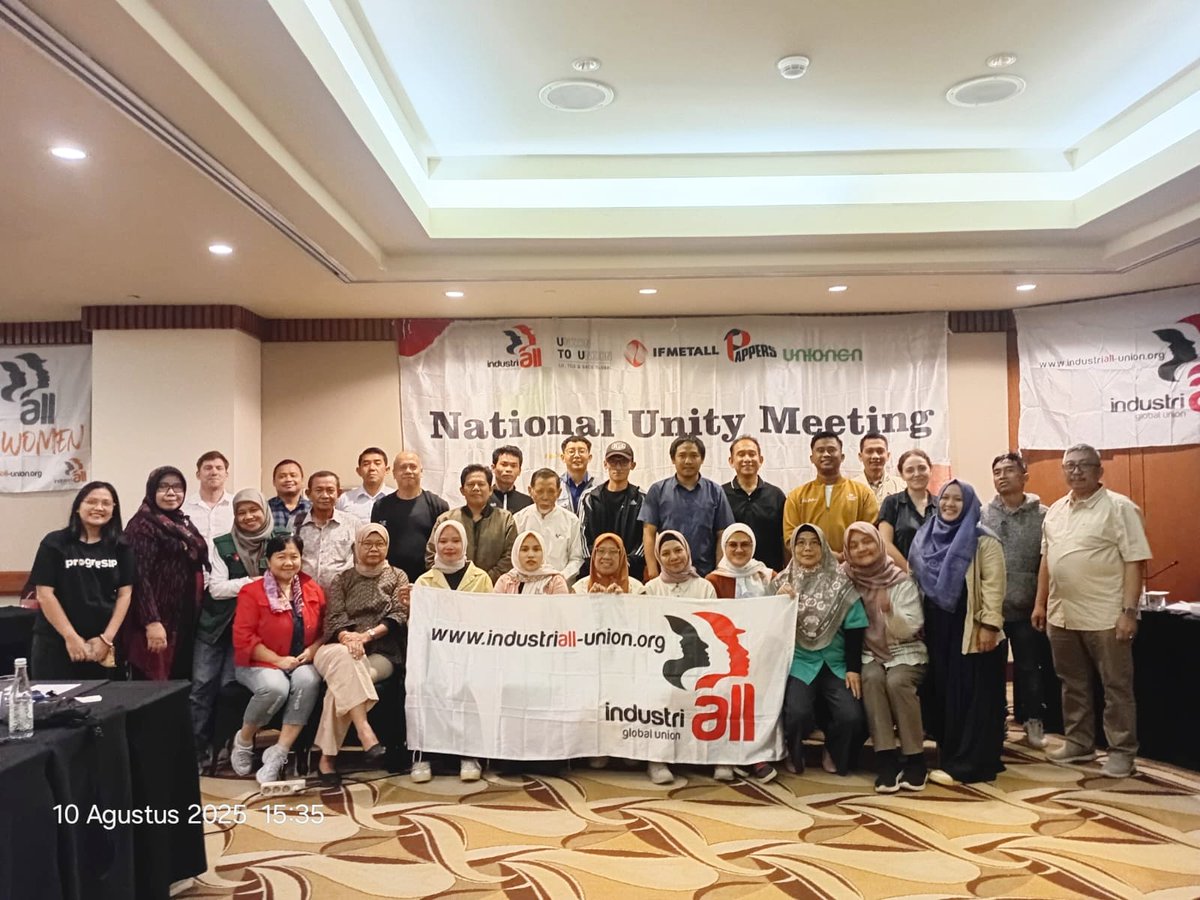 spkepspsi's tweet photo. Pertemuan Nasional Unity: Memperkuat Sinergi Federasi Afiliasi IndustriALL https://t.co/DBOFNUi1N8 https://t.co/aZwJRp8XxI
