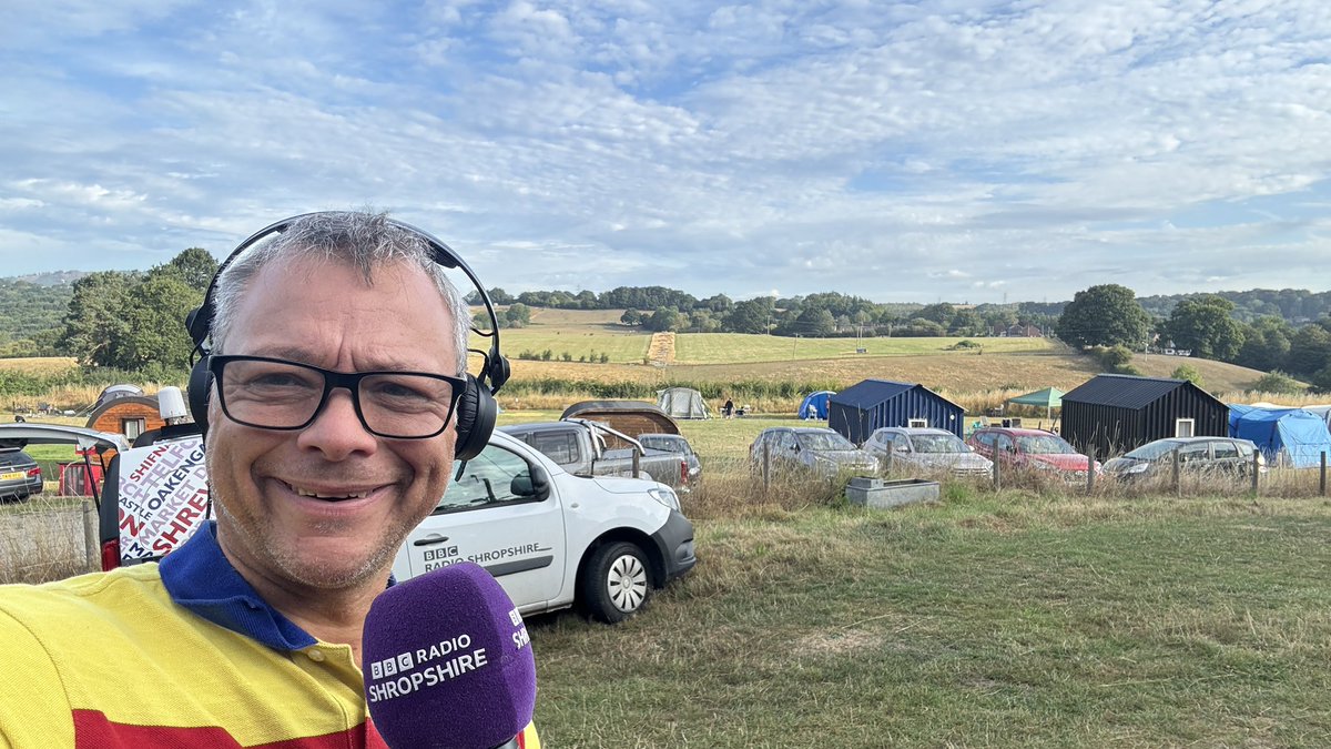 Shuttsie's tweet image. Starting monday morning on a Campsite for @BBCShropshire @adamgreen30 talking Staycations
