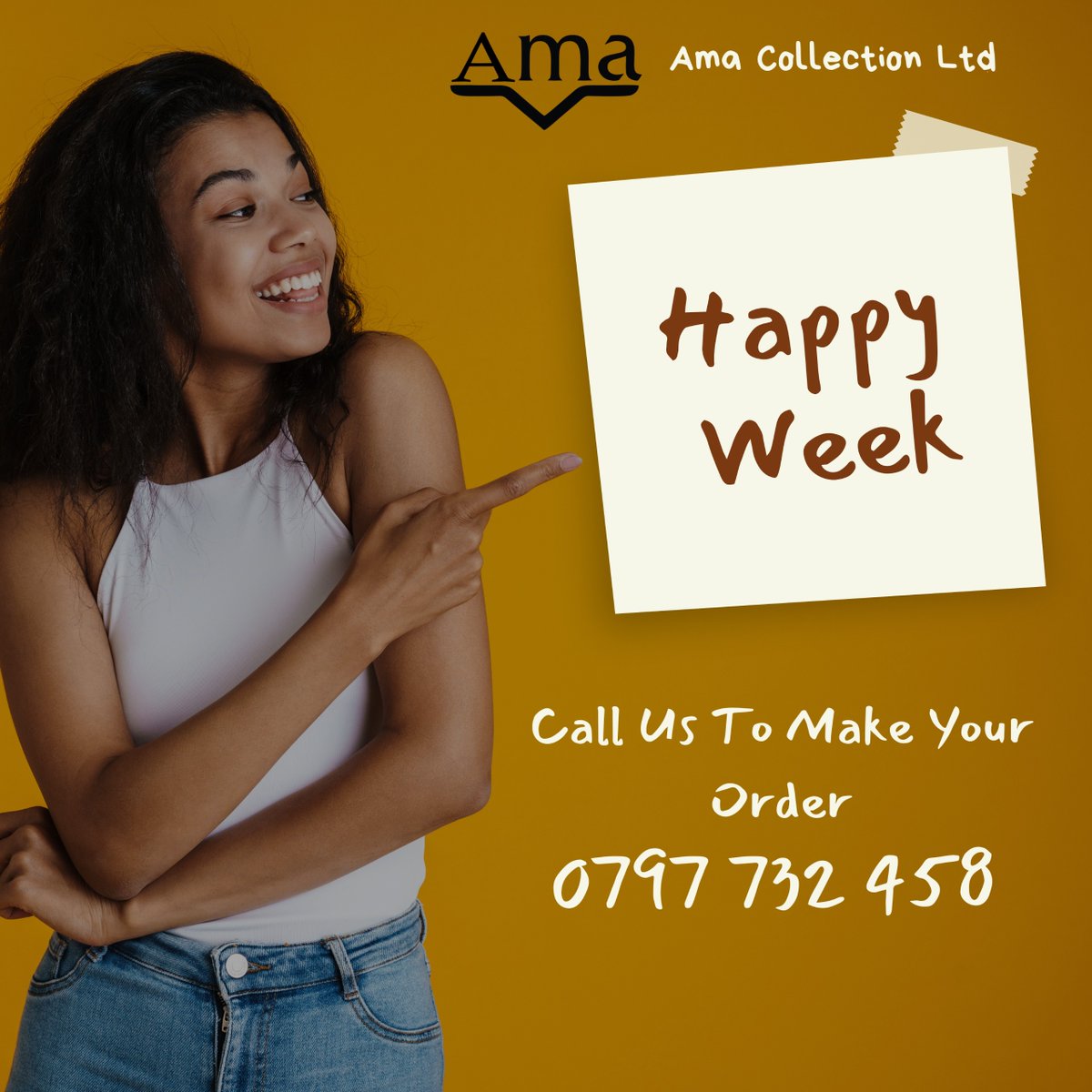 _amawear's tweet photo. ✨ Start Your Week with a Smile!
At Ama Collection Ltd, we’ve got style, quality, and nationwide delivery ready for you.
📲 Call/Text: 0797 732 458 to place your order today!
#HappyWeek #ShopAma #CountrywideDelivery #ItsPossible https://t.co/YAsDeUDg3F