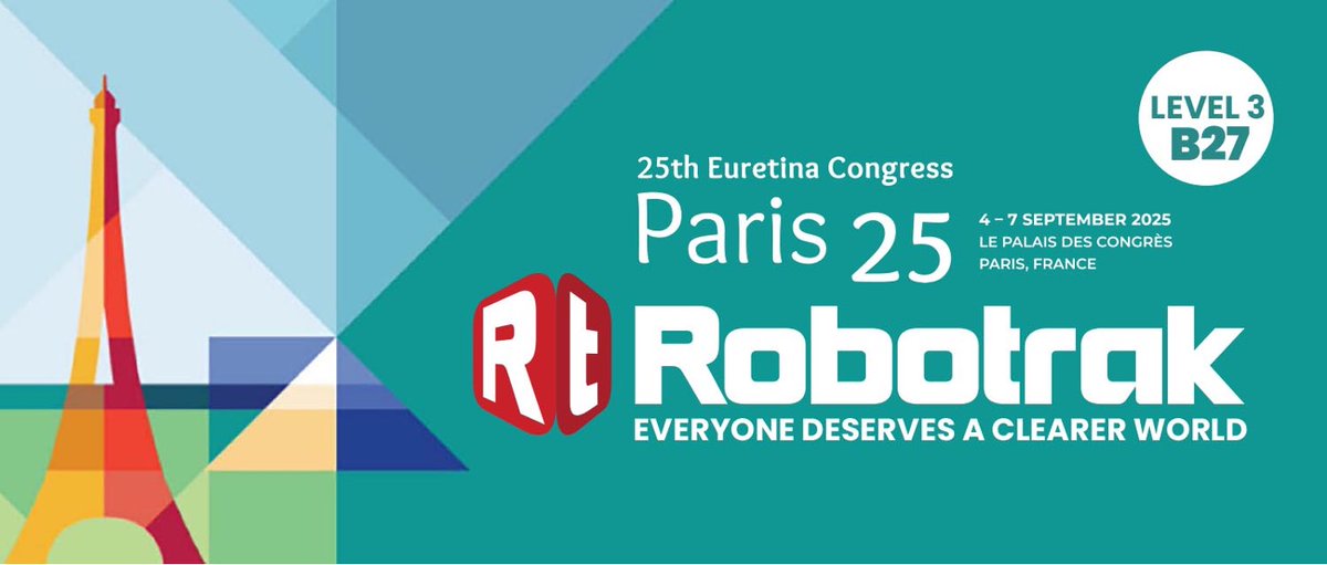 RobotrakVision's tweet image. 📍Explore the First-in-class Adaptive Optics Imaging System Platform @Euretina2025.📍
   
💡Learn more: robotrak.cn/en/products💡

#EURETINA2025 #Robotrak #AdaptiveOptics #Photoreceptor #Retinalcells #Retinalimaging #Retinallaser #Retinaldisease #Genetherapy #Stemcelltherapy