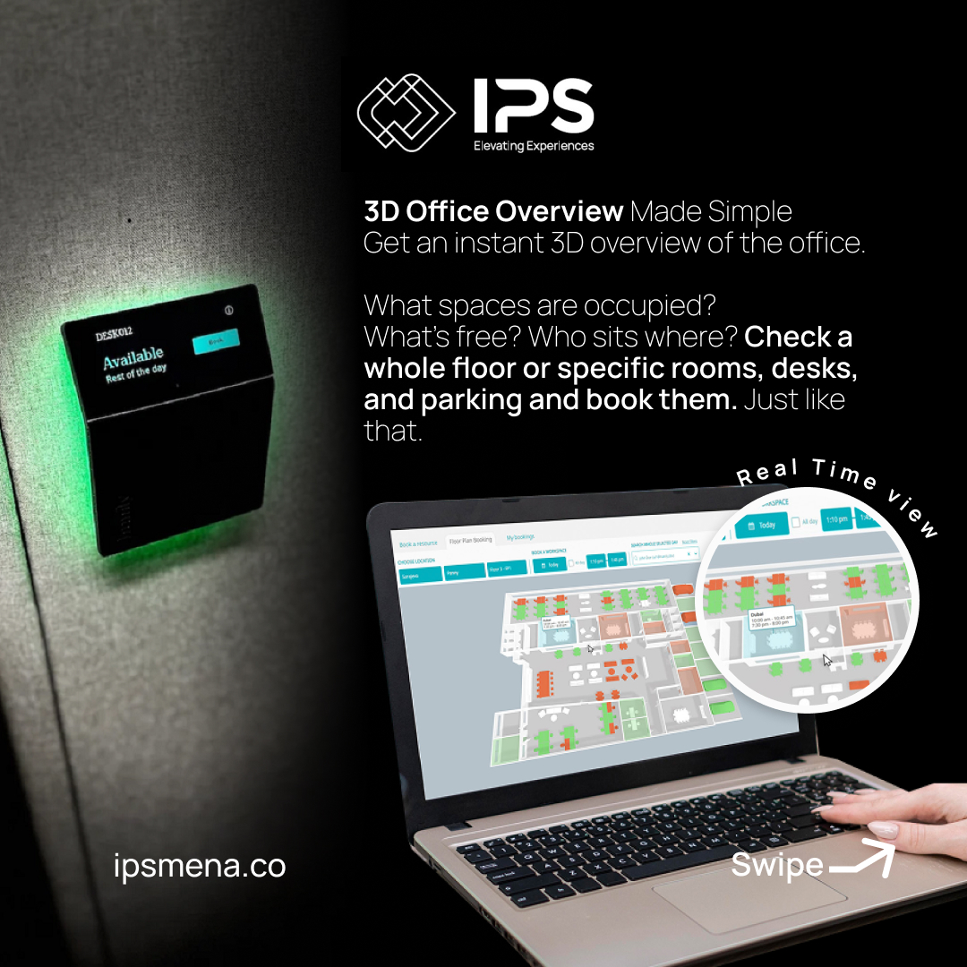 IPS_mena's tweet photo. Whether you need a desk for the day or a meeting room for the hour, our @Humlysolutions  booking system and #3D floor plans make it effortless to find and reserve your ideal spot.

 Visit our website for more details: https://t.co/mC8ELsmY5J

 See it, book it, work smarter. https://t.co/AS2UQIyRlH