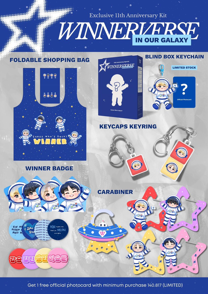 realllllwawa's tweet photo. [help 🔃 &amp; 💙 are very appreciated]

★ open pre-order winner 11th anniversary fan kit ★

—• foldable bag, blind box keychain, keycaps keyring, pin button, &amp; carabiner

📆 11-25 Aug
⛓️‍💥 form order: https://t.co/E0D5YgIUVW
🚀 jkt, mks

global inseo / group order can dm 🌐💙 https://t.co/QWvPrbeJKD