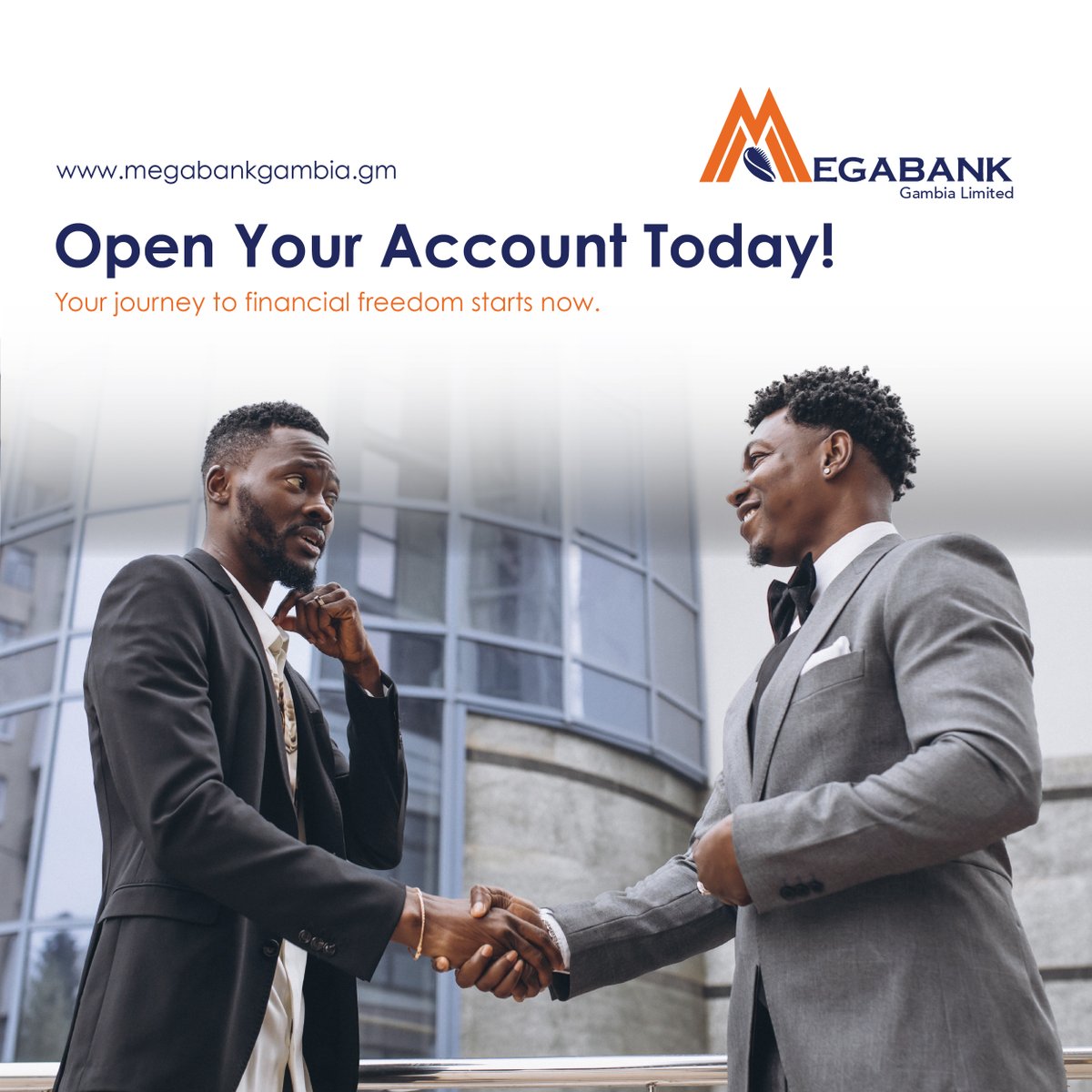MegaBankGMB's tweet image. Don’t wait to start building your future. Visit any MegaBank Gambia branch, bring your required documents, and open your Savings Account today. It’s quick, simple, and rewarding — because your tomorrow starts with the steps you take today.

#MegaBankGambia
#OpenAnAccount