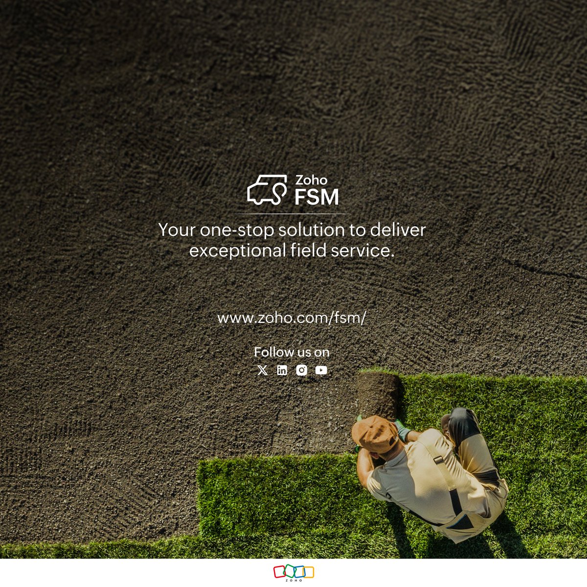 Streamline every part of your landscaping operations with Zoho FSM, from scheduling to invoicing. Give your team the tools to work efficiently and keep customers coming back.
Read more: zurl.co/MdChs
#ZohoFSM #LandscapingBusiness #Zoho