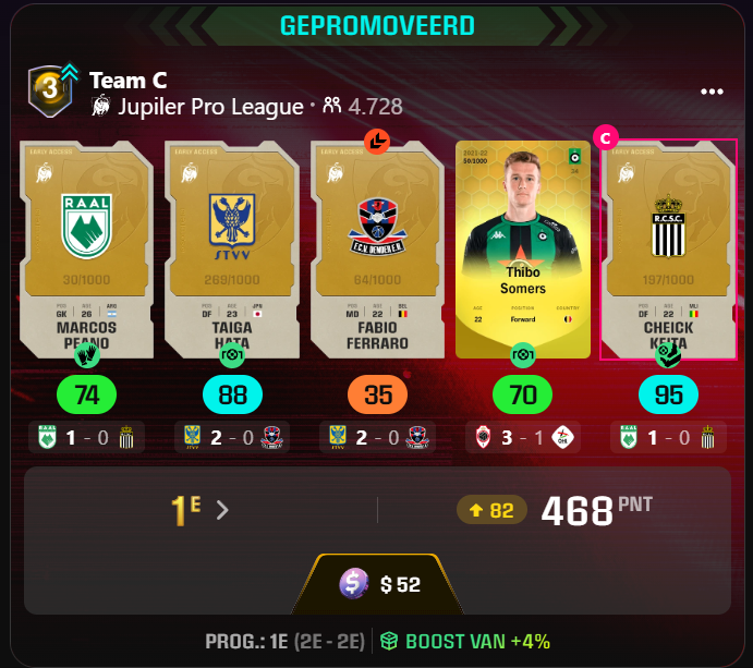 5YSiebee's tweet image. Hit the streak with my 4th JPL team 🔥

#gg #mastermind #thinkoutsidethebox #sorare26