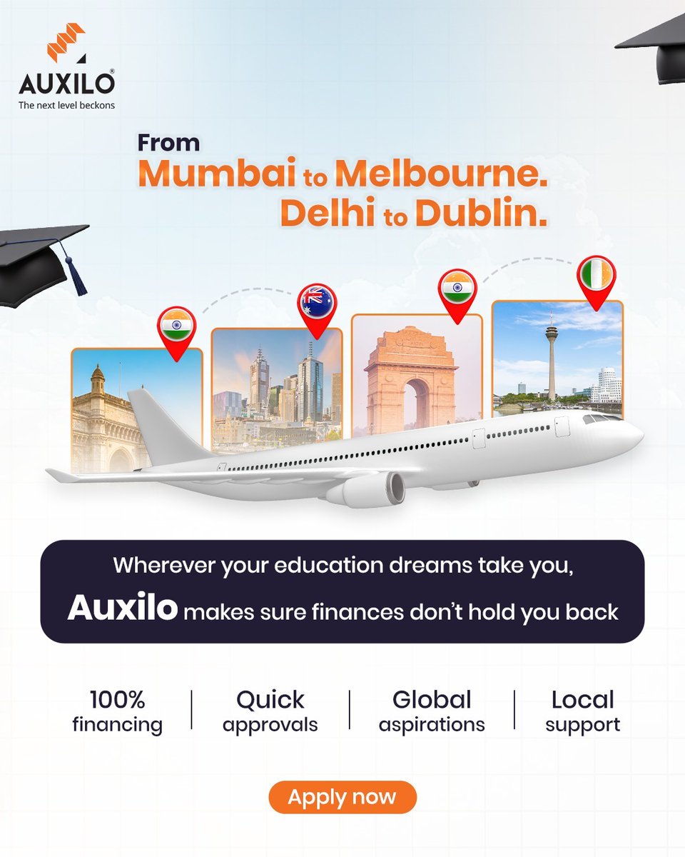 AuxiloFinserve's tweet image. Bridging the gap between dreams and destinations.

#AuxiloFinserve #StudyAbroad #StudyOverseas #GlobalEducation #FutureReady