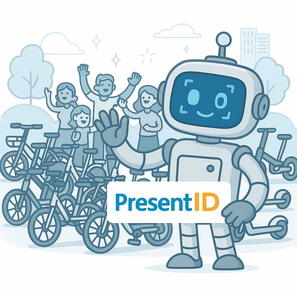 PresentID2019's tweet photo. 🚲 Rent scooters in seconds, not minutes!

With #PresentID, users verify identity in <5 sec via face scan – no fraud, no fake accounts.

✅ Instant unlock
✅ Theft-proof rentals
✅ Works on any phone

Try the API: [https://t.co/2WZWQaSLfJ] #MobilityTech https://t.co/H95jp0Qhwf