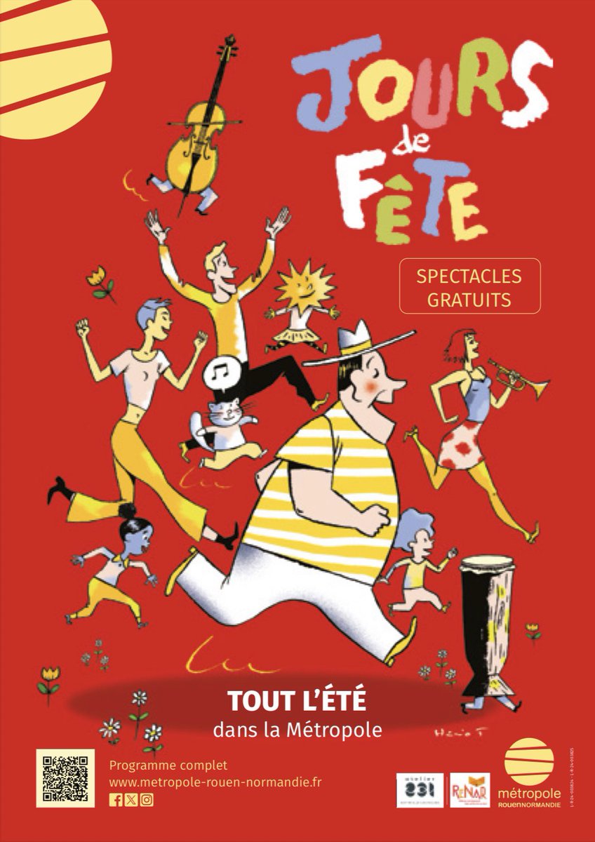 Nouvel épisode de la culture accessible à tous dans toutes les communes : après Spring et Rush, c’est « Jours de fête » qui a rassemblé 150 spectateurs samedi dernier à La Bouille pour du théâtre de rue !
Merci à la <a href="/MetropoleRouenN/">Métropole Rouen Normandie</a> et à l’Atelier 231 pour l’organisation.