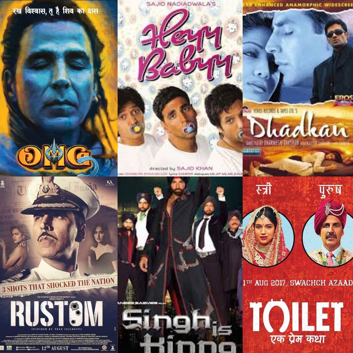 GauravAkshay16's tweet photo. BIG August Calendar FT. @akshaykumar
#Rustom
#SinghIsKinng
#HeyyBabyy
#OMG2
#ToiletEkPremKatha
#Dhadkan
#Brothers
#MissionMangal
#Gold
#Entertainment
#Rakshabandhan
#BellBottom
#KhelKhelMein
#OUATIMD
#Deedar
#Tarazu
#Barood
#Joker
#JaaniDushman
#Dancer https://t.co/nx7mO4p3y5